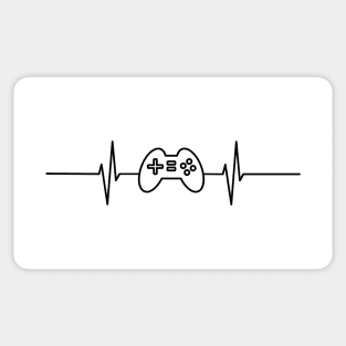 Joypad Heartbeat - Black design Sticker